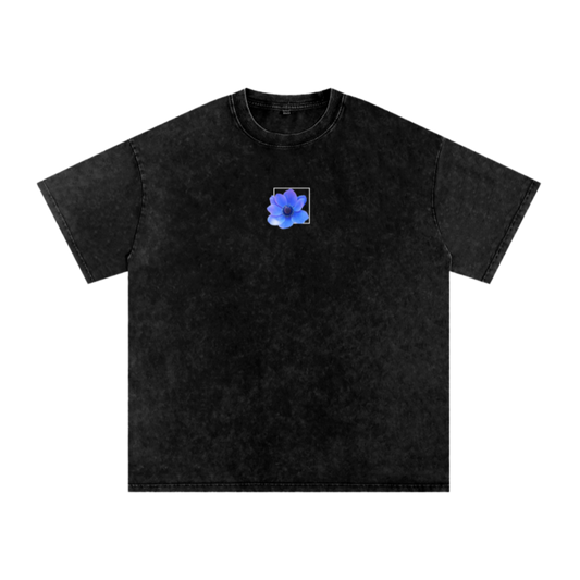 Snow Washed Oversized Cotton T-Shirt
