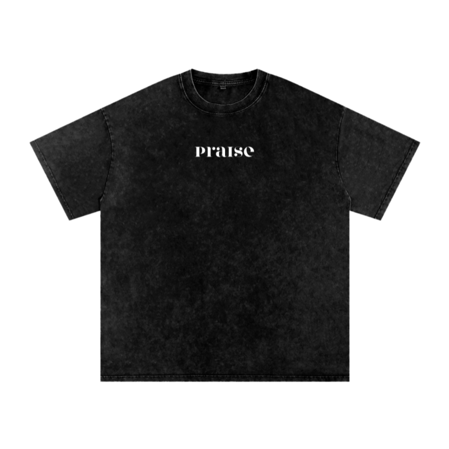 Glorify his name / Snow Washed Oversized Cotton T-Shirt