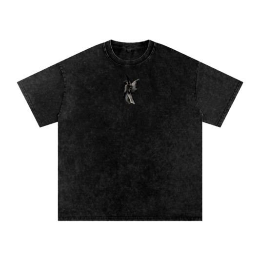 Know you are blessed / Snow Washed Oversized Cotton T-Shirt