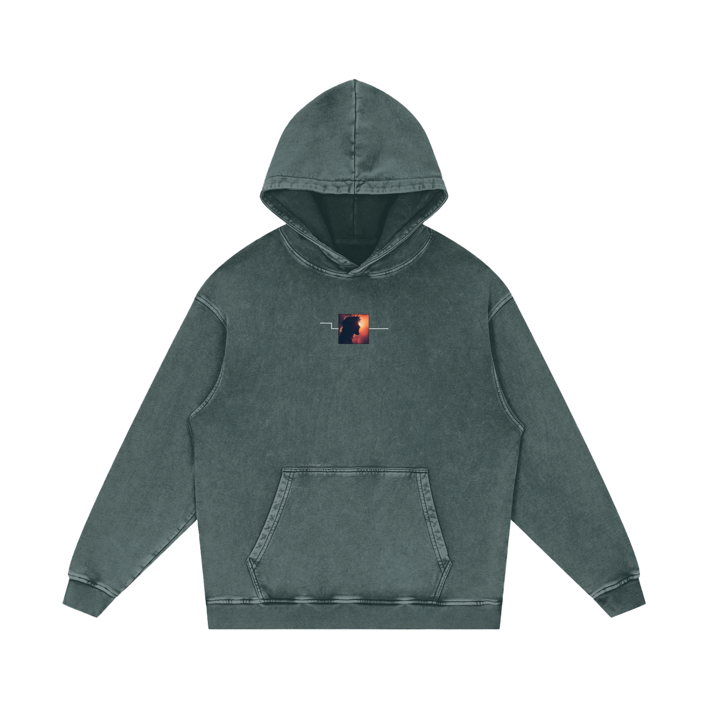 Gods Plan / Snow Washed Loose Cotton Hoodie