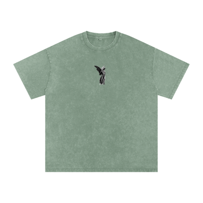 Jesus Christ is king / Snow Washed Oversized Cotton T-Shirt