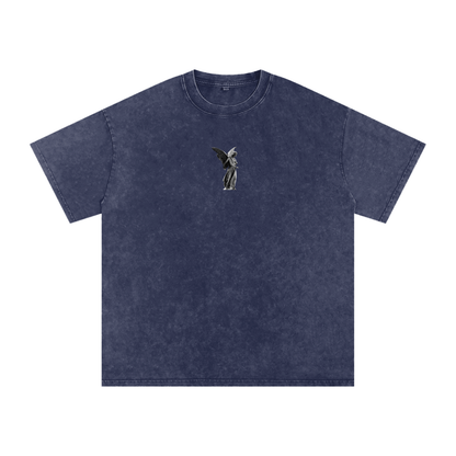 Jesus Christ is king / Snow Washed Oversized Cotton T-Shirt