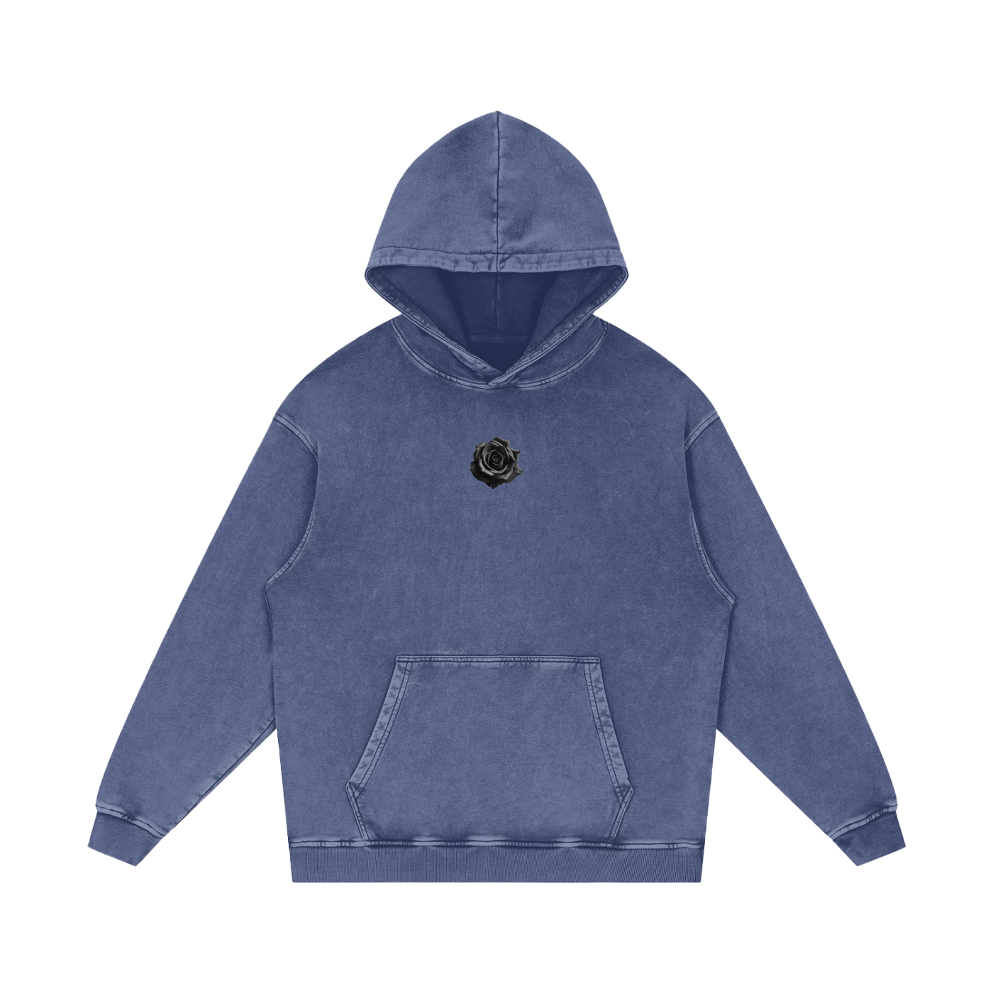 DEUS / Snow Washed Loose Cotton Hoodie