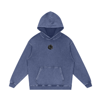 DEUS / Snow Washed Loose Cotton Hoodie