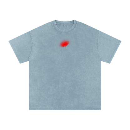 Freedom / Snow Washed Oversized Cotton T-Shirt