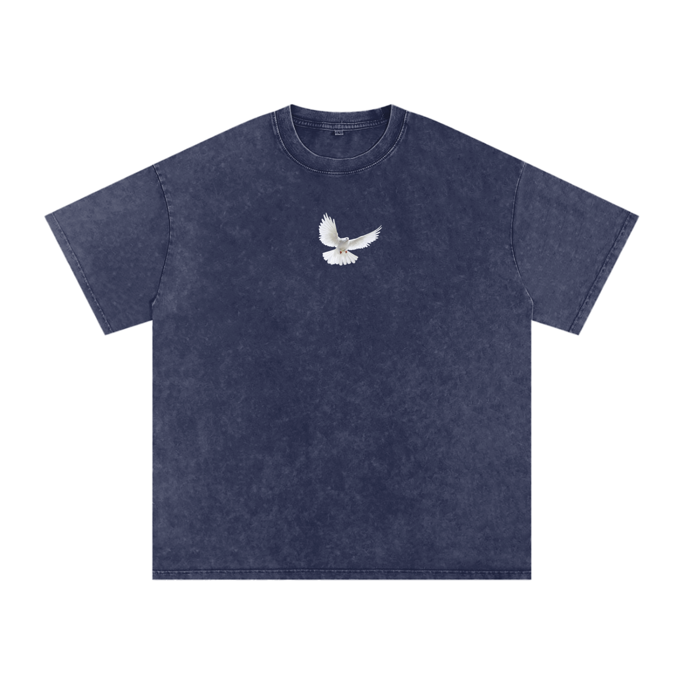 Holy Spirit come / Snow Washed Oversized Cotton T-Shirt