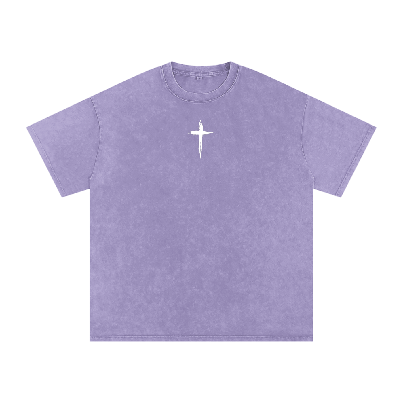 I will fear no evil / Snow Washed Oversized Cotton T-Shirt