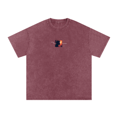 Gods Plan / Snow Washed Oversized Cotton T-Shirt