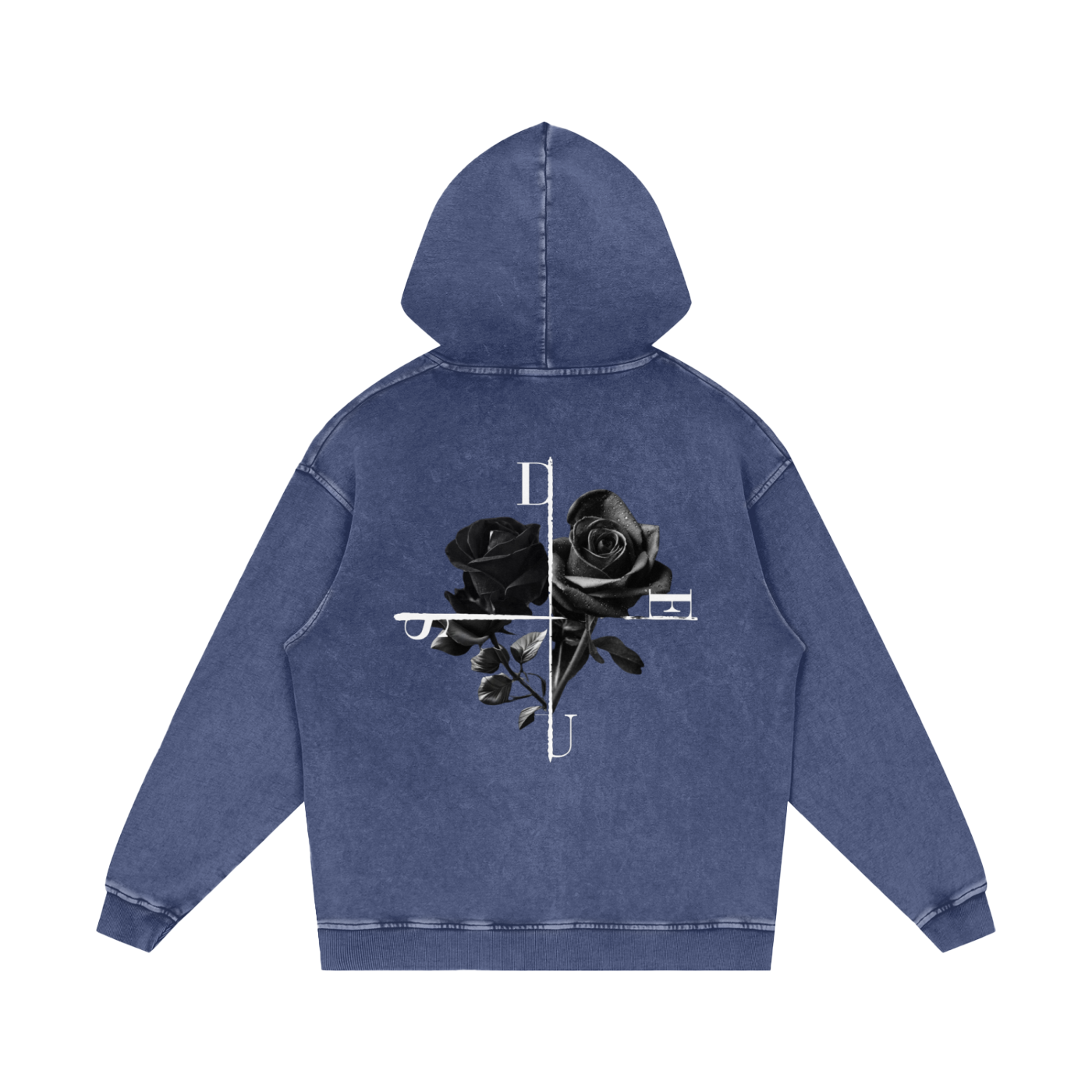 DEUS / Snow Washed Loose Cotton Hoodie