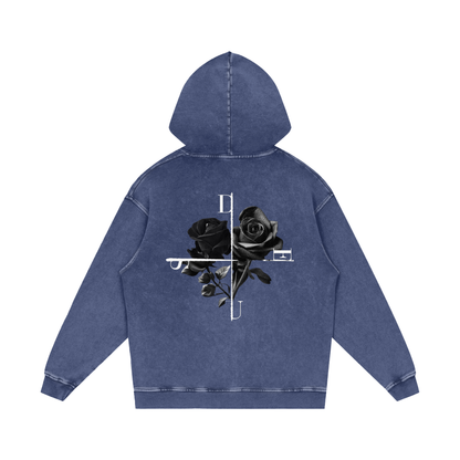 DEUS / Snow Washed Loose Cotton Hoodie