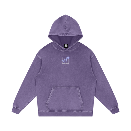 Psalm 23 / Snow Washed Loose Cotton Hoodie