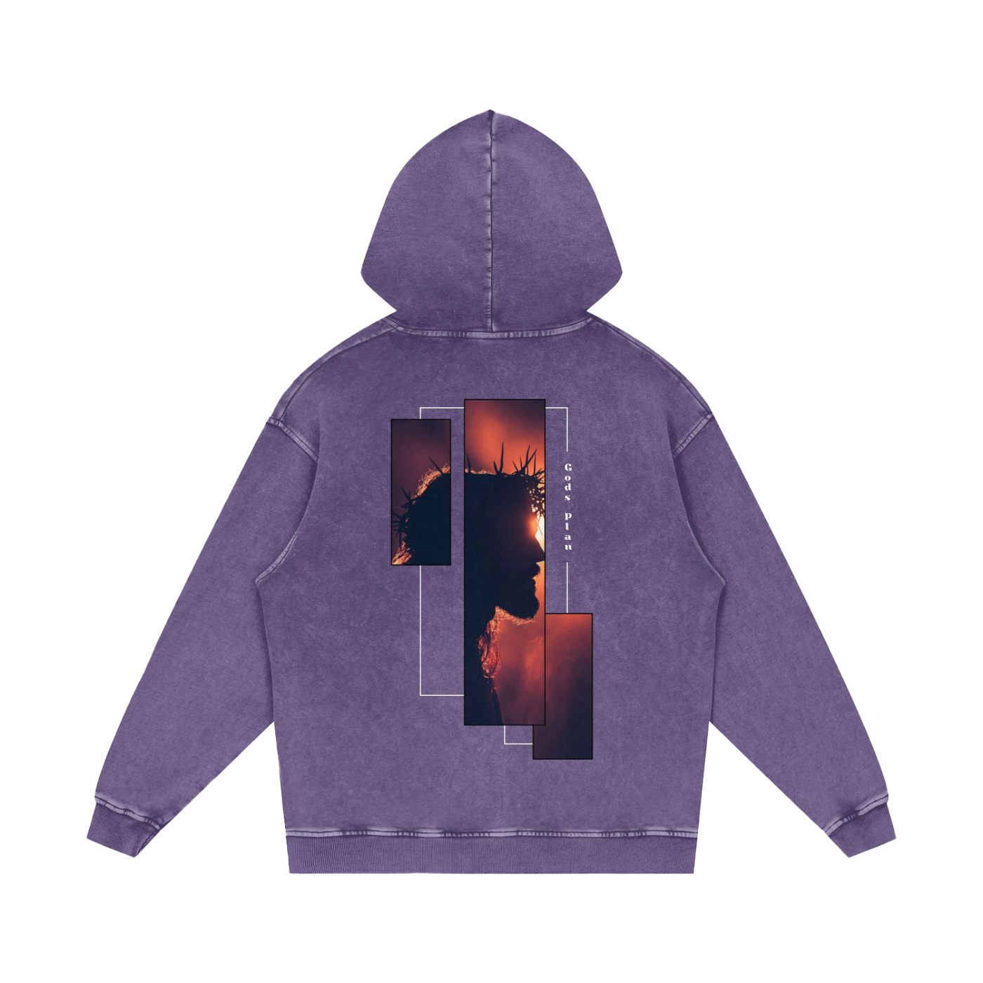 Gods Plan / Snow Washed Loose Cotton Hoodie