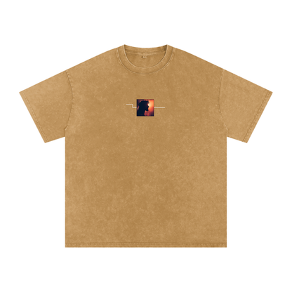 Gods Plan / Snow Washed Oversized Cotton T-Shirt