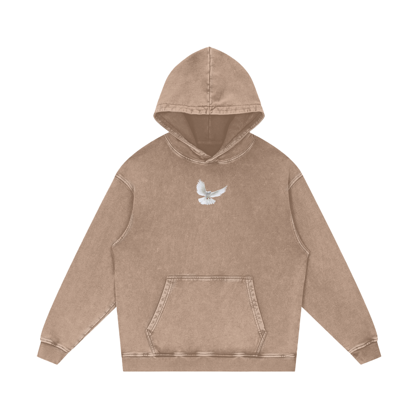 Holy Spirit come / Snow Washed Loose Cotton Hoodie
