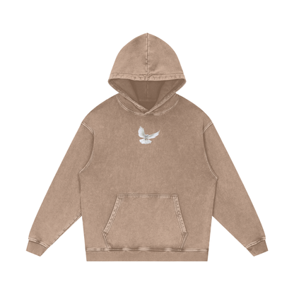 Holy Spirit come / Snow Washed Loose Cotton Hoodie