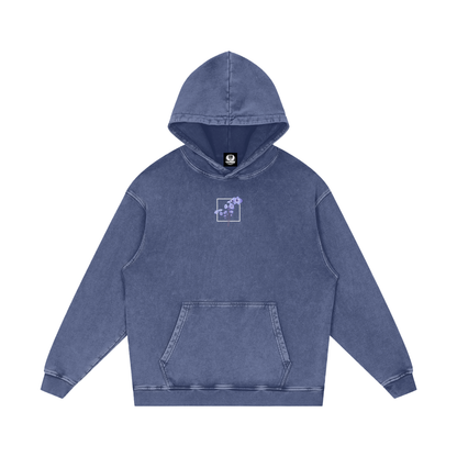 Psalm 23 / Snow Washed Loose Cotton Hoodie
