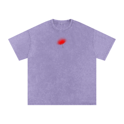 Freedom / Snow Washed Oversized Cotton T-Shirt