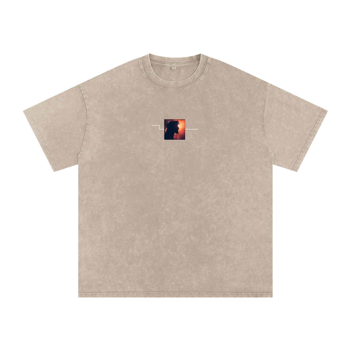 Gods Plan / Snow Washed Oversized Cotton T-Shirt