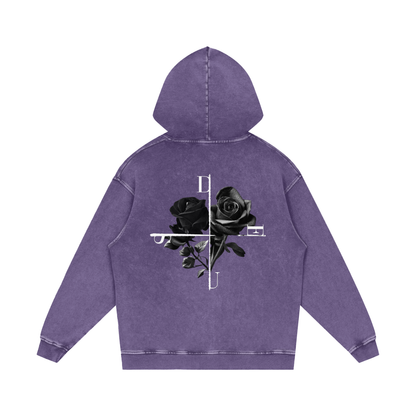DEUS / Snow Washed Loose Cotton Hoodie