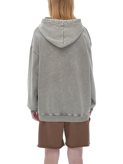 Holy Spirit come / Snow Washed Loose Cotton Hoodie