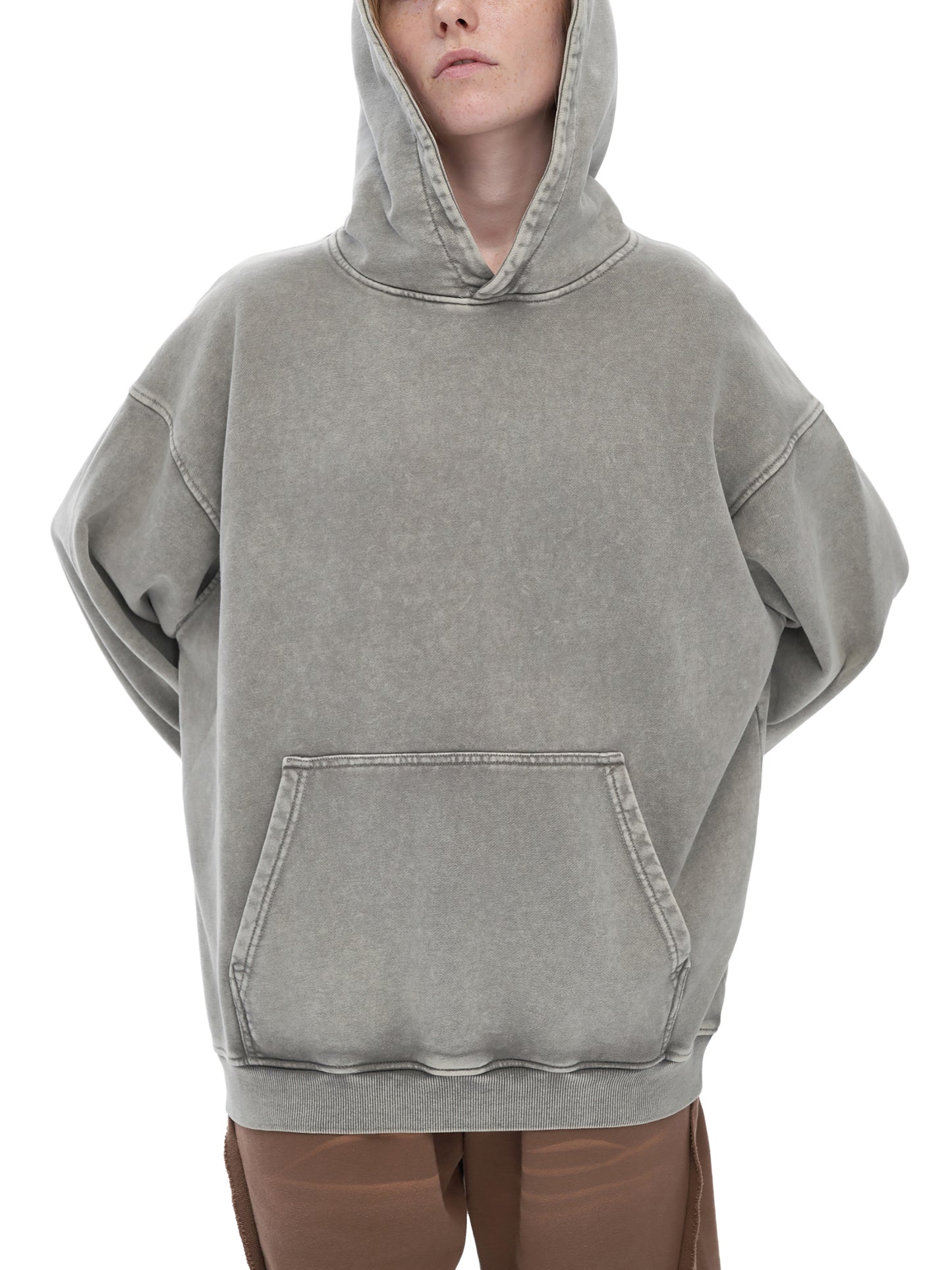 Holy Spirit come / Snow Washed Loose Cotton Hoodie