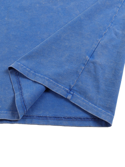 Holy Spirit come / Snow Washed Oversized Cotton T-Shirt