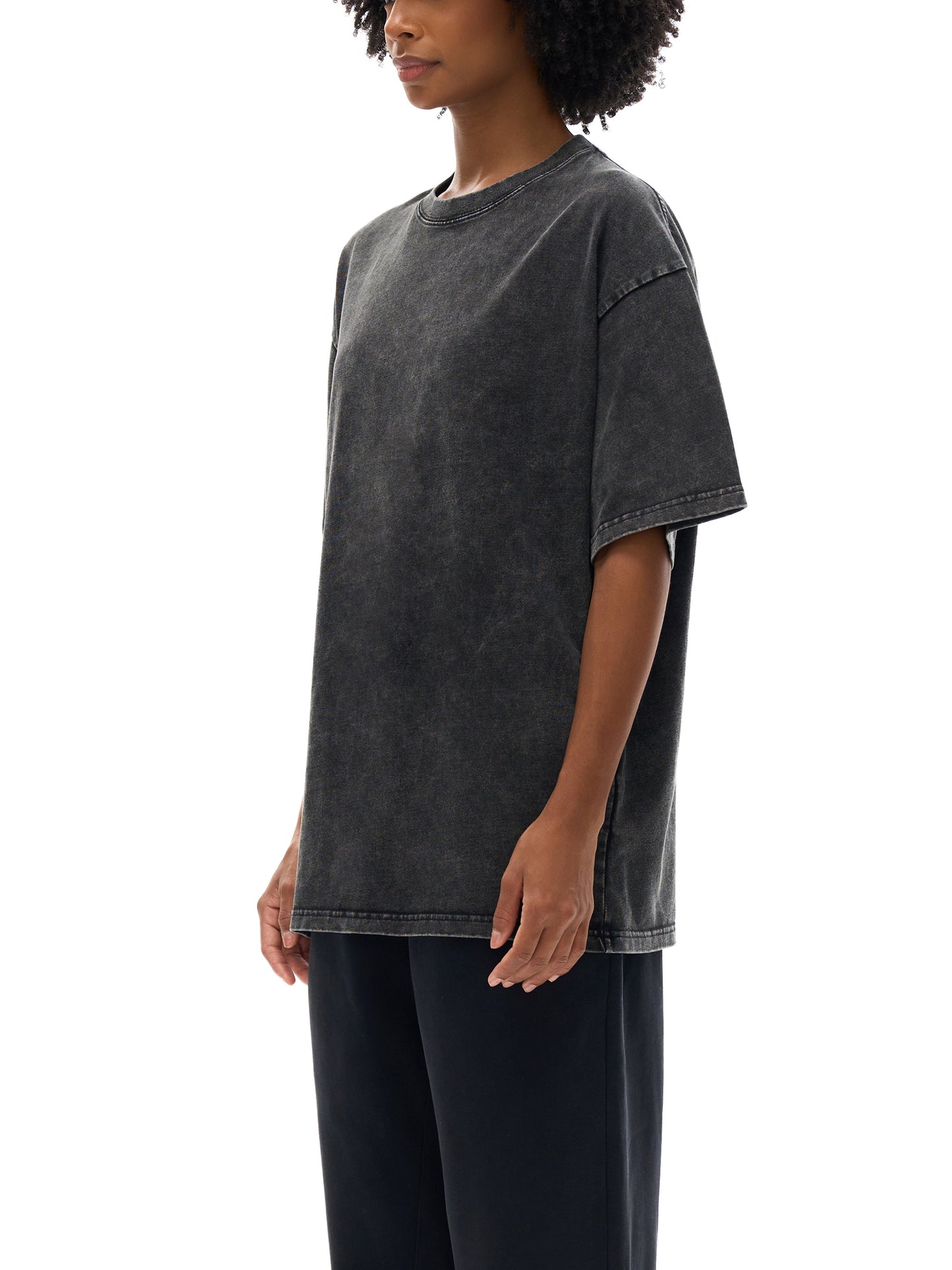 Holy Spirit come / Snow Washed Oversized Cotton T-Shirt